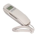 Miniatyrbillede 2 af 8: Ledning telefon genopkald LCD-skærm Valgbar ringetone Kompakt kablet fastnet til hjemmekontor Hotel Hvid