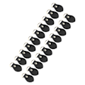 Miniatyrbild 8 av 8: 20 set D-ringar i läder för handväska D-ringar i äkta läder. Tillbehör för att tillverka handväskor för läder Crossbody-väska Craft Black