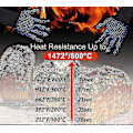 Miniatyrbild 3 av 5: Högtemperaturtåliga ugnsvantar 500 800 grader Brandsäkra Grill Värmeisolering Mikrovågsugnshandskar 8 Stilar G
