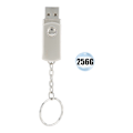 Miniatyrbilde 1 av 8: Sølvmetall roterende U-disk for Windows 98 / 2000 / XP / Vista / 7 / 8 / 10 / Linux 2.4256G