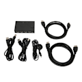 Miniatyrbild 1 av 8: KVM-switch 2 portar Plug and Play USB HUB 4K 30Hz HD Multimedia Interface KVM-switch för PC-skrivare Mus Tangentbord