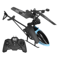 Miniatyrbillede 7 af 8: Fjernbetjening Antifald udendørs flyvende fly Opladning Fjernbetjening Helikopter Legetøj Model (blå)