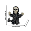 Miniatyrbillede 4 af 5: Hovedbøjle kranie dekoration Skelet Figurer Cool Statue C