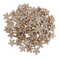 Miniatyrbilde 3 av 5: 100 Stykker Mini Utskjæringer Treformer Bunter Ubehandlede Tre Scrapbooking Pynt Blomstertema for Kort Gavemerke Hjemmedekorasjon