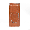 Miniatyrbillede 1 af 4: Cigar Etui Tre-Finger Bærbar Cigar Humidor PU Læder Etui Boks,