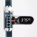 Miniatyrbillede 8 af 8: LED-display vandbrusertermometer Digitalt brusetermometer Realtids vandstrøms termometer med 360° roterende skærm til børn voksne badeværelse
