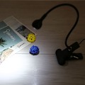 Miniatyrbillede 8 af 8: Fleksibel svanehals USB LED Læselys Bærbar Bordcomputer Clip Lampe Kold Hvid 1W Sort