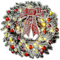 Miniatyrbild 1 av 5: Julkrans med Ljus, Julkransar Ytterdörr Konstdekorationer -JRCL 30cm Stil A