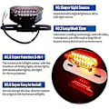 Miniatyrbillede 2 af 5: 12V Motorcykel Integreret Bremse Baglygte Blinklys Nummerpladebeslag LED Universal Motorcykel Baglygte (Sort Beslag Røget Dæksel)