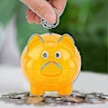 Miniatyrbild 3 av 4: Spargris Transparenta Pengaburkar Godisburk orange