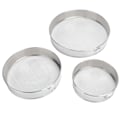 Miniatyrbillede 7 af 8: 3 stk. melsi 304 rustfrit stål rund melpulver filter sigte bage redskab