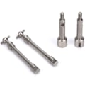 Miniatyrbilde 5 av 8: Rustfritt stål fremre drivaksel hundeben erstatning for Axial SCX24 90081 1/24 RC bil