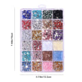 Miniatyrbillede 6 af 8: 24 Grid Flad Resin Nail Rhinestones 3500 Stk Søm til Akryl Negle Manicure DIY Negle dekorationer