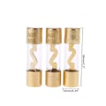 Miniatyrbillede 2 af 5: Guldbelagt glas AGU bilforstærker sikringer pakke (5stk) 60A guld