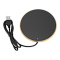 Miniatyrbillede 4 af 8: Kaffekrusvarmer 55°C Konstant temperatur 3 niveauer Lille lys Smart USB stearinlysvarmer til hjemmekontor Traveling Gold