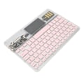 Miniatyrbild 2 av 8: Trådlöst Bluetooth-tangentbord Multifunktionellt akryltangentbord för Windows för Android för IOS Rosa