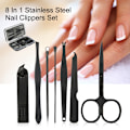 Miniatyrbild 7 av 8: 8 i 1 Nagelklippare i rostfritt stål Set Nagelmanikyrsats 02#