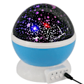 Miniatyrbillede 2 af 4: Baby Natlampe Projektor med Fjernbetjening og Timer - 360 Graders Rotation, Blå