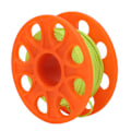 Miniatyrbillede 3 af 8: Dykkerfingerhjul Scuba Reel med dobbelt ende krog 30m Fluorescerende grøn line til undervandssport Orange