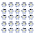 Miniatyrbild 1 av 8: 25st 5V LED-chips 200LM 1W High Power LED-lampa pärlor för gör-det-själv-belysningsarmaturerKallvit 10000K