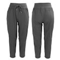 Miniatyrbillede 7 af 8: Kvinde Fitness Joggere Vaskbar Blød Åndbar Snøre Sweatpants til Løb Udendørs Aktivitet (Grå) M