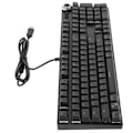 Miniatyrbild 4 av 8: Mekanisk tangentbord med kabel, stöd för spel, bakgrundsbelysning, grön axel, tangentbord med 104 tangenter för stationära PC-spel, kontor