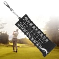 Pikkukuva 6 / 8: ABS-muovinen kannettava nauha, tyyppi 18 reikäinen golftulostaulu Score Counter harjoitusharjoituskilpailun lisävaruste (musta koukku)