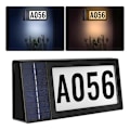Miniatyrbild 2 av 5: Solardriven adresskylt, upplysta husnummer solcellsdriven