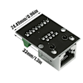 Miniatyrbild 4 av 5: 4 st RJ45 Ethernet Hona Uttag Kontakt Breakout Board