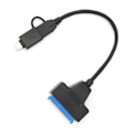 Pikkukuva 7 / 8: USB3.0 SATA -sovitin TypeC USB3.0 - SATA 7 15-nastainen helppokäyttöinen kaapeli ulkoisille 2,5 tuuman kiintolevyille tukee OTG:tä