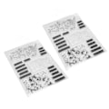 Miniatyrbilde 8 av 8: 2 stk klart stempel Engelske ordmønster Klart Sikker Gjenbrukbar TPR Multi Purpose Transparent stempel for kort Konvoluttfremstilling