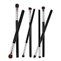 Miniatyrbillede 7 af 8: 7 stk Make Up Brushes Set Cosmetic Foundation Powder Blush Concealers Øjenskyggebørster Sort og Sølv