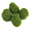 Miniatyrbilde 5 av 8: 12 stk grønn kunstig mose steiner simulering gress Bryophyte Bonsai hage DIY landskapsdekor
