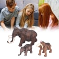 Miniatyrbild 7 av 7: Mammoth modell simulering staty realistisk plast mammut djur samling leksak gåva