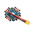 Pikkukuva 4 / 8: ESC-virtalähteen jakelulevy, liitäntälevy XT60-pistokkeella ja 3,5 mm:n banaaniliittimillä RC-lennokeille