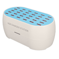 Miniatyrbilde 3 av 8: 160W 30-porters USB-ladestasjon, flere USB-skrivebordsladere for mobiltelefoner, digitale apparater, 100-240V EU-plugg