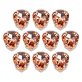 Miniatyrbillede 7 af 8: 10 stk. sy på rhinsten krystaller skinnende knapper dekoration til DIY håndværk tøj sko tasker (0,71 x 0,75 tommer pink dråbeformet)