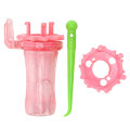 Miniatyrbild 1 av 8: Stickad spolvävstol Set Utbytbart huvud ABS Mini Krokstickare för gör-det-själv Halsduksrem Armband Rosa