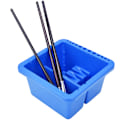 Miniatyrbillede 3 af 8: Plastbørste vaskespand Multifunktion Firkantet Pen Skive Art Supplies Vaskeværktøj Art Set