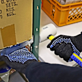 Miniatyrbillede 3 af 5: PVC-arbejdshandsker med skridsikre knopper - Ideelle til montering, vedligeholdelse, havearbejde, maling og hjemmebrug