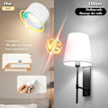 Miniatyrbillede 4 af 5: LED Vægskinne USB Opladning Berøringsstyring 3 Farvetemperaturer og 3 Lysstyrkeniveauer 360° Drejelig Natlampe til Soveværelse Stue Soveværelse Ha