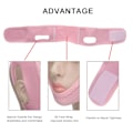 Miniatyrbild 3 av 8: Facial Slimming Mask Slimming Bandage Ansiktsbehandling Dubbelhakvård Viktminskning Ansiktsbälten