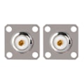 Miniatyrbillede 7 af 8: 2 STK UHF hun SO239 4-huls sokkel panel chassis RF koaksial adapter stik