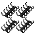 Miniatyrbillede 5 af 8: Bindende ringe holder 60 ark papir 11mm bindende tykkelse fri skrivning nem brug kontorartikler gennemsigtig sort