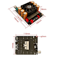 Miniatyrbillede 3 af 5: ZK-6002 Lydforstærkerkort 2.0 Stereo 600W+600W TPA3255 Sort31