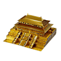 Miniatyrbillede 1 af 5: 1:570 3D Metal Kunst Skulptur Model Samlesæt - Den Forbudte By Guld