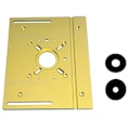 Miniatyrbillede 5 af 5: Router Lift System og Aluminium Routerbord Indsatsplade Guld