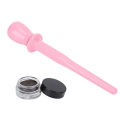 Miniatyrbillede 4 af 8: 3 stk Silikone Eyeliner Applikatorværktøj Professionelt Vandtæt Langtidsholdbar Eyeliner Guide Wand Set Pink