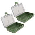Miniatyrbillede 3 af 8: 2 stk. fiskekrog agn gadget boks mini PP opbevaringsboks etui til fiskegrej tilbehør 1 rum