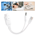 Pikkukuva 7 / 8: 24 V vedenpitävä IP-kamera Power Over Ethernet -sovitin POE Kaapelin jakaja InjectorWhite